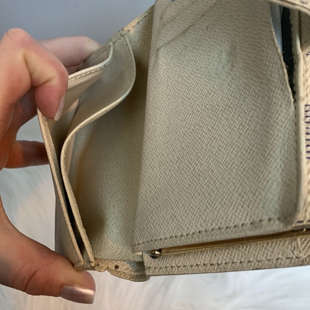 2006 authentic Louis Vuitton Damier Azur (DA) kisslock wallet French purse - Picture 12 of 16